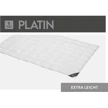 SPESSARTTRAUM Daunendecke Platin extra leicht Sommerdecke (Größe: 200x200 cm
