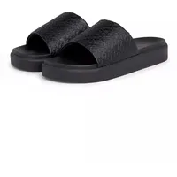 Tommy Hilfiger Pantoletten TH Platform Pool Slide Schwarz