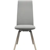 Stressless® Polsterstuhl Laurel, High Back, Größe M, mit schräggestellten Beinen in Eiche gekalkt grau
