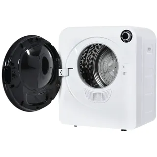 Ablufttrockner 3 kg 830W in Weiß mit Dreifachfilter 5 Programmen und platzsparender Nutzung 60x40x50 cm für effektives Trocknen in kleinen Räumen