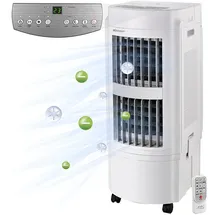 Sichler Haushaltsgeräte 3in1-Luftkühler, -befeuchter, Ionisator, Walzen, 20l, 100W, 1400ml/h