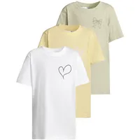 URBAN CLASSICS T-Shirts in white+softsalvia+softyellow | Gr.: 110/116