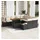 vidaXL Garten Essgruppe 9-tlg. Schwarz/Beige