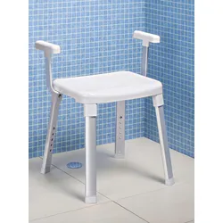 Dusch- und Badhocker, weiß, Duschhocker, Duschhocker