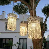 NEW GARDEN Mykonos 1-flg. LED 40 cm rund/beige