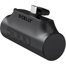 CELLY 5000 BK Kompakte USB-C-Powerbank 5000 mAh Schwarz