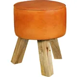 Wohnling Sitzhocker WL5.102 Leder braun