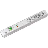 Bachmann Steckdosenleiste 4-fach 2 m Weiß