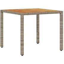 vidaXL Gartentisch 90 x 90 x 75 cm Grau