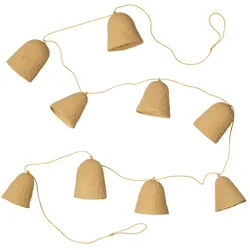 Broste Copenhagen - Christmas Pulp Glocken-Girlande, braun