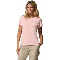 Columbia Damen Shirt Zero Rules Light SS Crew, Größe M in Pink Pink Sand 669