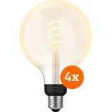 Philips Hue Filamentlampe White Ambiance Globe XL 4er-Pack