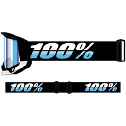 100 Percent Racecraft 2 Arkana, Crossbrille verspiegelt - Schwarz/Weiß/Hellblau Blau-Verspiegelt