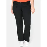 sheego Cargohose in schwarz | Gr.: 27