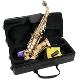 Dimavery SP-20 Bb Sopransaxophon, gold | Sopran-Saxophon, gebogen
