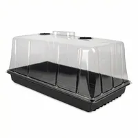 GrowPRO High Dome Zimmergewächshaus, 54x27x25 cm - Anzuchthaus mit verschließbaren Belüftungslöchen, 1 Stück