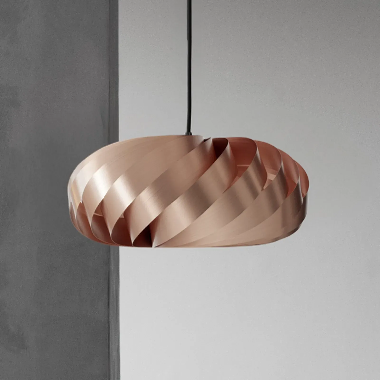 Pendelleuchte Tom Rossau, Kupfer, für Wohnzimmer, Aluminium