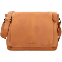GREENLAND Nature Nature Messenger Leder 39 cm Laptopfach braun