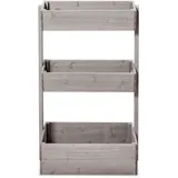 butenkist Hochbeet Freyja 76 x 43 x 120 cm Warm Grey