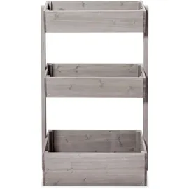 butenkist Hochbeet Freyja 76 x 43 x 120 cm Warm Grey