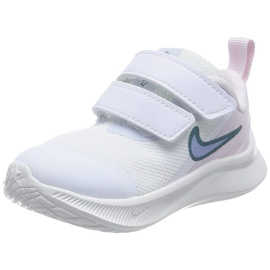 Nike Star Runner 3 Sneaker, Weiß/Kobalt Bliss-Pearl Pink, 25 EU
