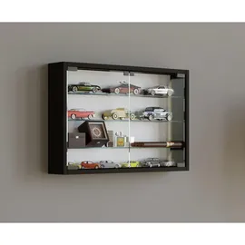 VCM Hängevitrine Mandosa M 60 x 10 x 40 cm Schwarz