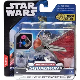 Bizak Star Wars Ginivex-klasse Sternenjäger und Figur 8 cm Gold/Schwarz