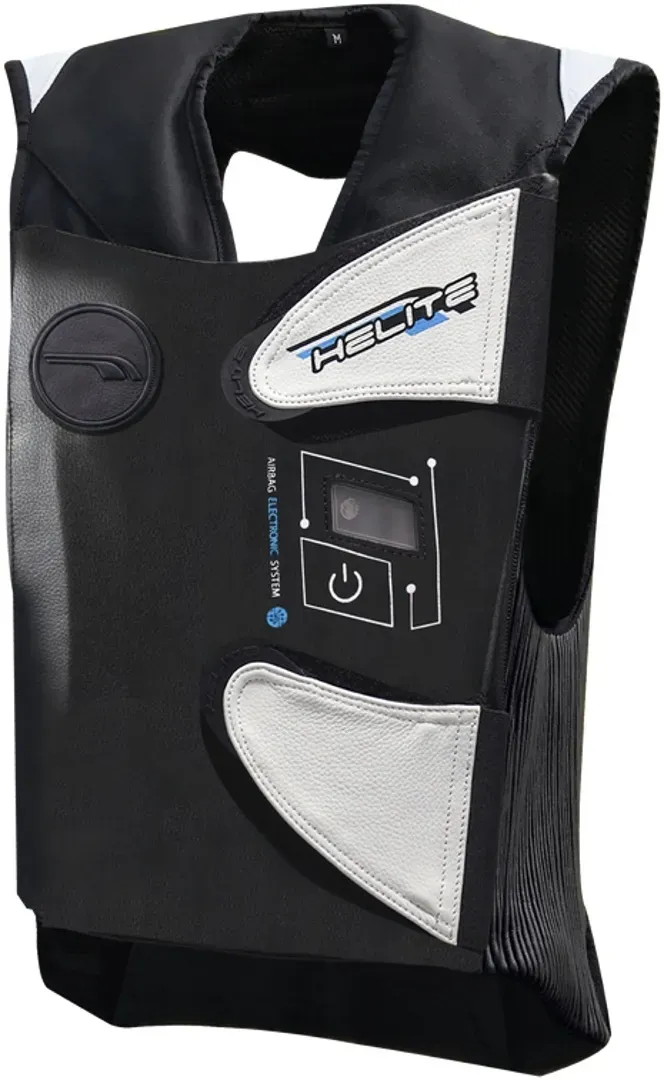 Helite e-GP-Air 2.0 Airbag Weste, schwarz-weiss, Größe L für Männer