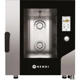 HENDI Konvektionsdampfgarer – Touch, 7 x GN 1/1, elektrisch, mit direktem Dampf und Touchscreen-Steuerung, 730x784x(H)850mm
