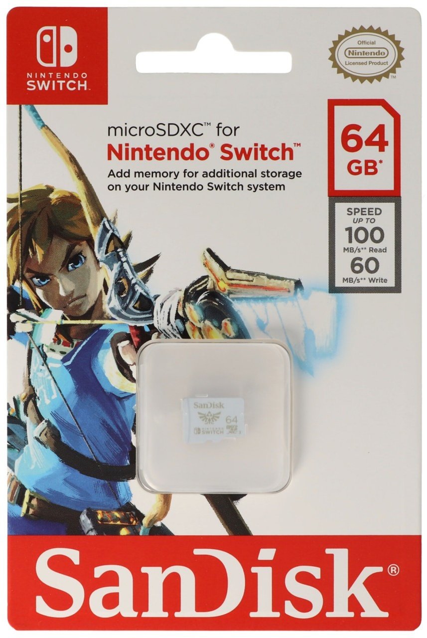 SanDisk MicroSDXC Speicherkarte für Nintendo Switch mit 64, 128 oder 256GB