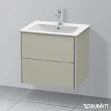 Duravit Waschtischunterschrank 2 Auszüge 61 x 56 x 47,8 cm Taupe Seidenmatt
