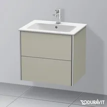 Duravit Waschtischunterschrank 2 Auszüge 61 x 56 x 47,8 cm Taupe Seidenmatt