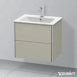 Duravit Waschtischunterschrank 2 Auszüge 61 x 56 x 47,8 cm Taupe Seidenmatt