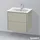 Duravit Waschtischunterschrank 2 Auszüge 61 x 56 x 47,8 cm Taupe Seidenmatt