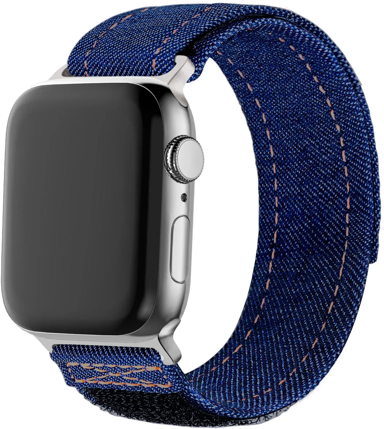 Bandz Apple Watch Ultra Armband Nylon für Apple Watch Ultra - Blau - Klettverschluss