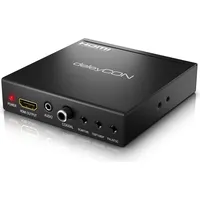 DeleyCON SCART zu HDMI Konverter mit Audio Extractor SCART