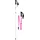 Salewa Pedroc Carbonium 115 cm pink-weiß