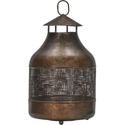 Nett Laterne 27 cm Antik-Braun
