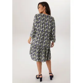 aniston plus Sommerkleid mit modernem Punkte-Druck blau|weiß 52 EU