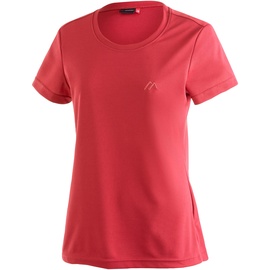 Maier Sports Damen T-Shirt Waltraud, einfarbiges Kurzarm Piqué-Shirt, Watermelon Red, 44