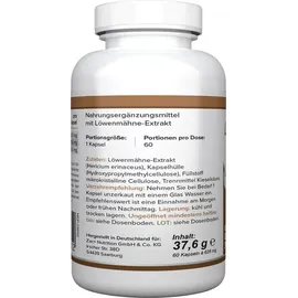 Zec+ Nutrition ZEC+ Health+ Löwenmähne Extrakt Kapseln 60 St.