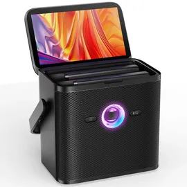 ikarao Karaoke-Set mit drahtlosen Mikrofonen (Aktiv), PA Lautsprecher, Schwarz