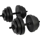 Tunturi Vinyl Kurzhantelset 28kg - Grey - One Size