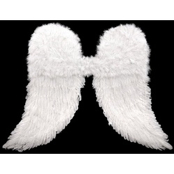 Metamorph Kostüm-Flügel Weiße Engels Feder Flügel für Karneval Halloween, Imposante Federflügel für Elfen und Engel Kostüme weiß