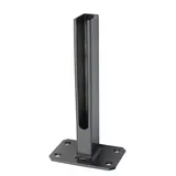 deutsche zauntechnik Zaunpfosten 60 x 40 mm Anthrazit/Stahl