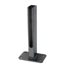 deutsche zauntechnik Zaunpfosten 60 x 40 mm Anthrazit/Stahl