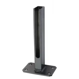 deutsche zauntechnik Zaunpfosten 60 x 40 mm Anthrazit/Stahl