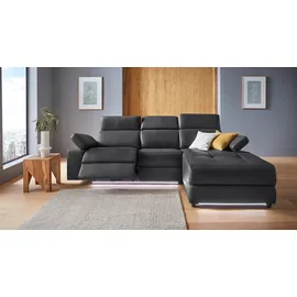 Home Affaire Ecksofa Kilado Kunstleder L-Form 3-Sitzer Schwarz