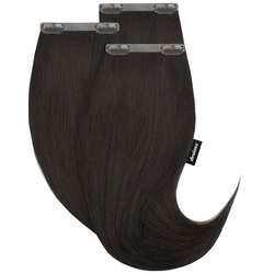 Desinas Echthaar Extensions schwarz Haarextensions