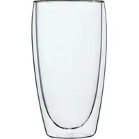Latte-Macchiato-Glas "Brasserie", transparent, B:7,5cm H:14cm Ø:7,5cm, Borosilikatglas, SABATIER INTERNATIONAL, Trinkgefäße, Latte-Macchiato-Glas, Mundgeblasen, 300 ml, hitze- & kältebeständiges Borosilikatglas